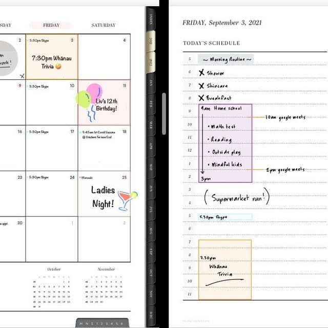 aesthetic homework planner app