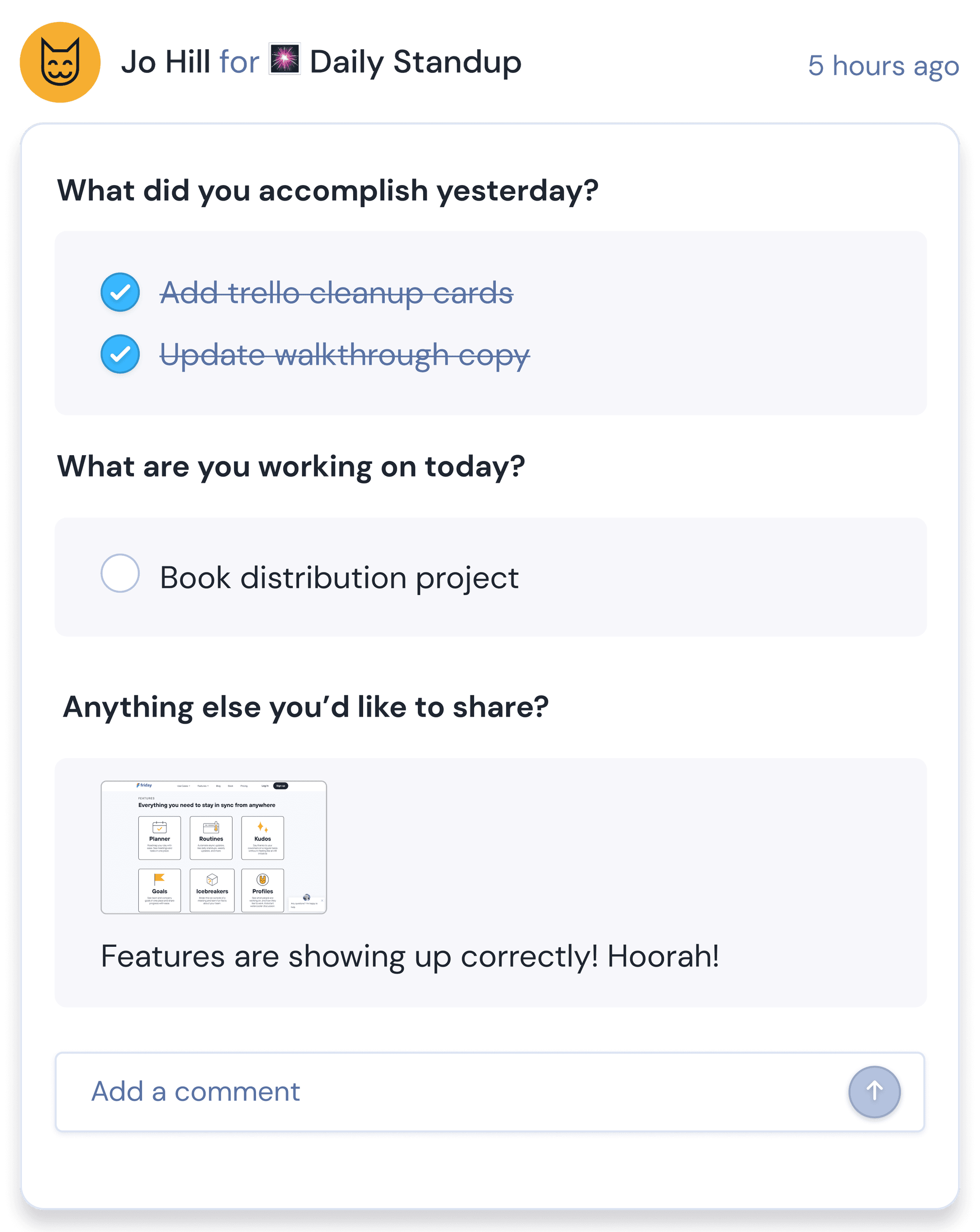 Slack Standups How to Run Daily Standups in Slack Friday.app